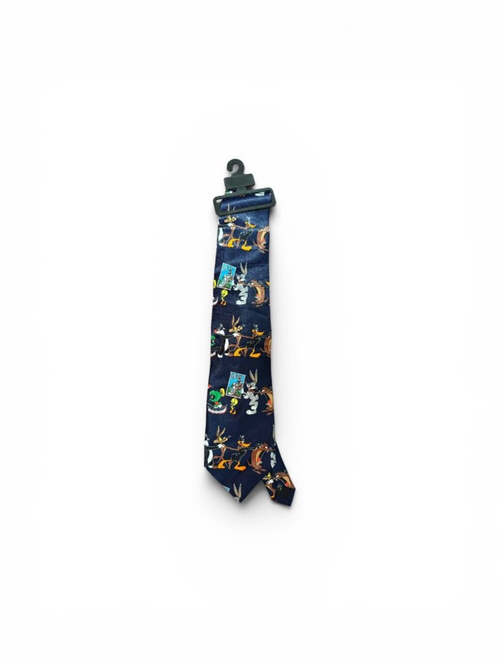 Looney Tunes Silk Character Tie Navy Blue Bugs Bunny Daffy Duck Taz